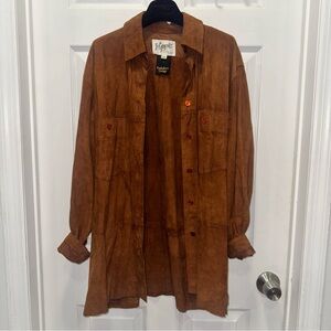 REAR FIND Vintage 100% Genuine Suede Leather Shirt Jacket — Peekaboo Vintage
